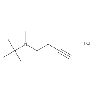 (But-3-yn-1-yl)(tert-butyl)methylamine hydrochloride Structure