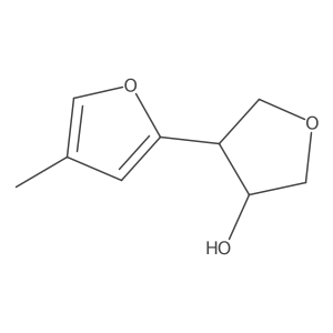 rac-(3R,4S)-4-(4-methylfuran-2-yl)oxolan-3-ol Structure