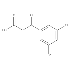 (3R)-3-(3-bromo-5-chlorophenyl)-3-hydroxypropanoic acid Structure