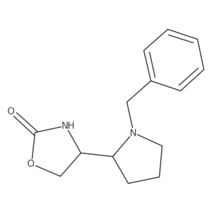 4-(1-Benzylpyrrolidin-2-yl)-1,3-oxazolidin-2-one结构式