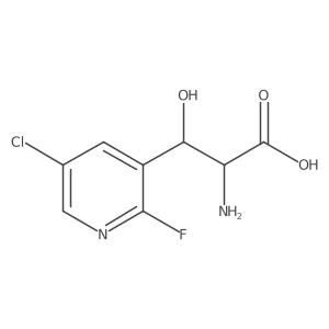 2-Amino-3-(5-chloro-2-fluoropyridin-3-yl)-3-hydroxypropanoic acid Structure