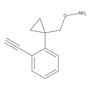 O-{[1-(2-ethynylphenyl)cyclopropyl]methyl}hydroxylamine结构式