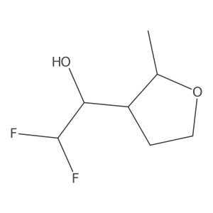 2,2-Difluoro-1-(2-methyloxolan-3-yl)ethan-1-ol Structure