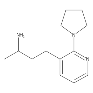 4-[2-(Pyrrolidin-1-yl)pyridin-3-yl]butan-2-amine结构式