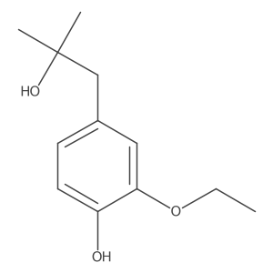 2-Ethoxy-4-(2-hydroxy-2-methylpropyl)phenol结构式