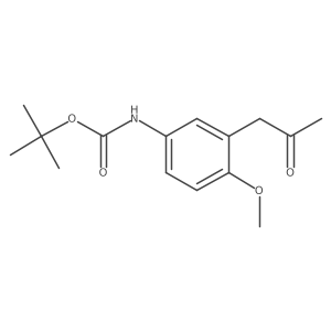 tert-butyl N-[4-methoxy-3-(2-oxopropyl)phenyl]carbamate Structure