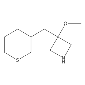 3-Methoxy-3-[(thian-3-yl)methyl]azetidine Structure