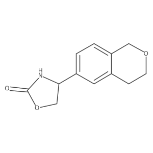 4-(3,4-dihydro-1H-2-benzopyran-6-yl)-1,3-oxazolidin-2-one结构式