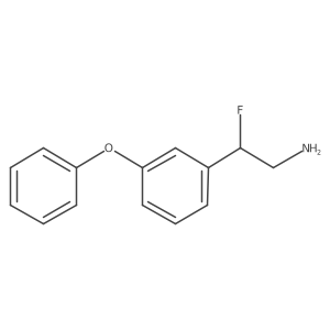 2-Fluoro-2-(3-phenoxyphenyl)ethan-1-amine结构式