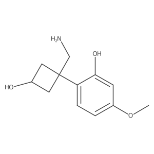 2-[1-(Aminomethyl)-3-hydroxycyclobutyl]-5-methoxyphenol Structure