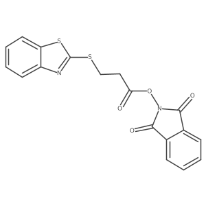 1,3-dioxo-2,3-dihydro-1H-isoindol-2-yl 3-(1,3-benzothiazol-2-ylsulfanyl)propanoate Structure