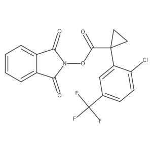 1,3-dioxo-2,3-dihydro-1H-isoindol-2-yl 1-[2-chloro-5-(trifluoromethyl)phenyl]cyclopropane-1-carboxylate Structure