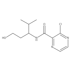 3-chloro-N-(1-hydroxy-4-methylpentan-3-yl)pyrazine-2-carboxamide Structure