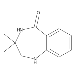 3,3-Dimethyl-2,4-dihydro-1H-1,4-benzodiazepin-5-one Structure