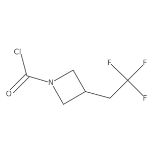 3-(2,2,2-Trifluoroethyl)azetidine-1-carbonyl chloride Structure