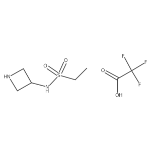 N-(Azetidin-3-yl)ethanesulfonamide;2,2,2-trifluoroacetic acid结构式
