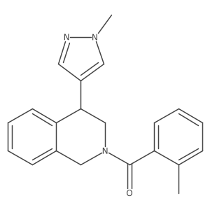 (4-(1-methyl-1H-pyrazol-4-yl)-3,4-dihydroisoquinolin-2(1H)-yl)(o-tolyl)methanone Structure