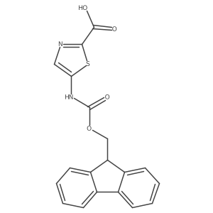 5-({[(9H-fluoren-9-yl)methoxy]carbonyl}amino)-1,3-thiazole-2-carboxylic acid Structure