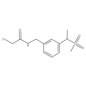 2-Chloro-N-[[3-[methyl(methylsulfonyl)amino]phenyl]methyl]acetamide Structure