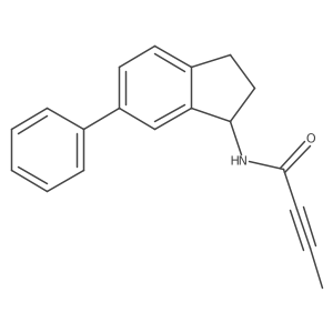 N-(6-Phenyl-2,3-dihydro-1H-inden-1-yl)but-2-ynamide Structure