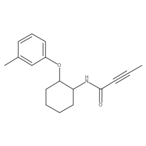 N-[2-(3-Methylphenoxy)cyclohexyl]but-2-ynamide Structure