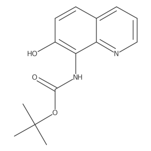 tert-butyl N-(7-hydroxyquinolin-8-yl)carbamate结构式