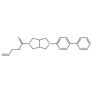 5-(6-phenylpyridazin-3-yl)-N-(prop-2-en-1-yl)-octahydropyrrolo[3,4-c]pyrrole-2-carboxamide Structure