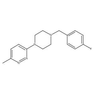 3-{4-[(4-Fluorophenyl)methyl]piperazin-1-yl}-6-methylpyridazine Structure