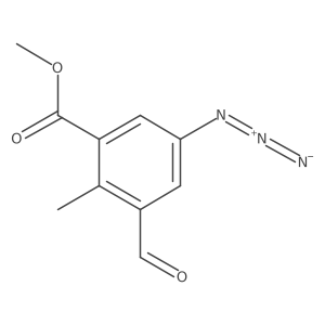 Methyl 5-azido-3-formyl-2-methylbenzoate结构式