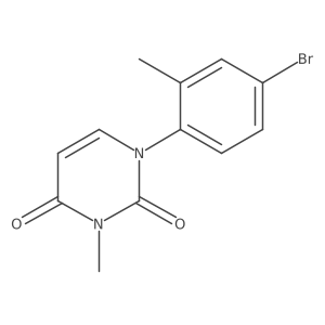 1-(4-Bromo-2-methylphenyl)-3-methyl-1,2,3,4-tetrahydropyrimidine-2,4-dione结构式