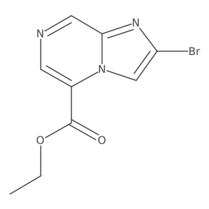 Ethyl 2-bromoimidazo[1,2-a]pyrazine-5-carboxylate Structure