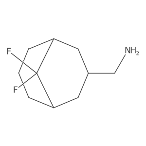 1-[(1R,3r,5S)-9,9-difluorobicyclo[3.3.1]nonan-3-yl]methanamine结构式