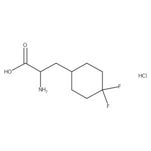 2-Amino-3-(4,4-difluorocyclohexyl)propanoic acid;hydrochloride Structure