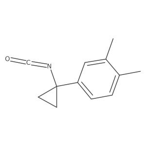 4-(1-Isocyanatocyclopropyl)-1,2-dimethylbenzene Structure