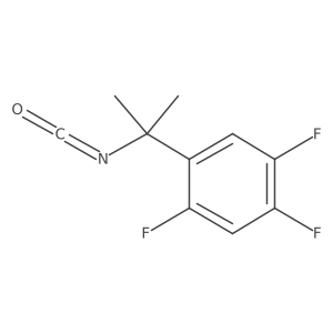1,2,4-Trifluoro-5-(2-isocyanatopropan-2-yl)benzene结构式