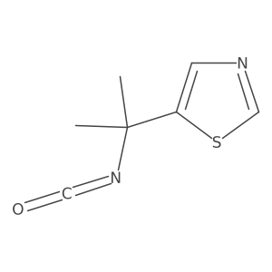 5-(2-Isocyanatopropan-2-yl)-1,3-thiazole Structure