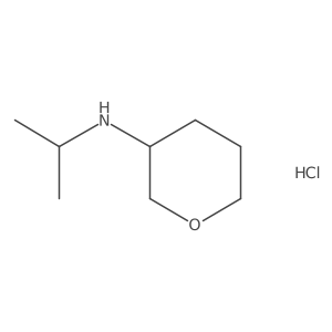 N-(propan-2-yl)oxan-3-amine hydrochloride结构式