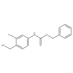 benzyl N-[3-chloro-4-(hydroxymethyl)phenyl]carbamate Structure