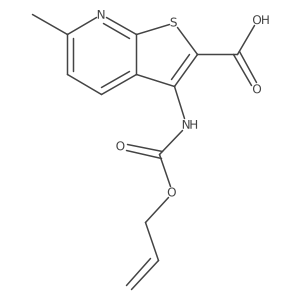 6-Methyl-3-{[(prop-2-en-1-yloxy)carbonyl]amino}thieno[2,3-b]pyridine-2-carboxylic acid Structure