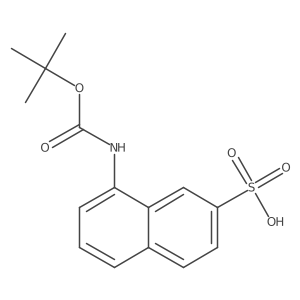 8-{[(Tert-butoxy)carbonyl]amino}naphthalene-2-sulfonic acid结构式