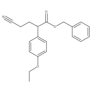 benzyl N-(2-cyanoethyl)-N-(4-ethoxyphenyl)carbamate结构式