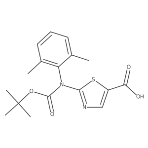 2-{[(Tert-butoxy)carbonyl](2,6-dimethylphenyl)amino}-1,3-thiazole-5-carboxylic acid Structure