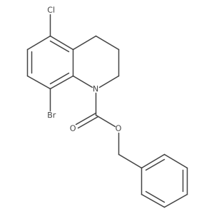 Benzyl 8-bromo-5-chloro-1,2,3,4-tetrahydroquinoline-1-carboxylate结构式
