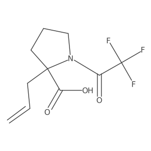 2-(Prop-2-en-1-yl)-1-(2,2,2-trifluoroacetyl)pyrrolidine-2-carboxylic acid结构式