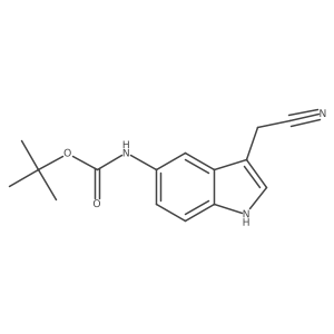 tert-butyl N-[3-(cyanomethyl)-1H-indol-5-yl]carbamate Structure