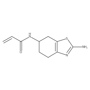 (S)-N-(2-Amino-4,5,6,7-tetrahydrobenzo[d]thiazol-6-yl)acrylamide结构式