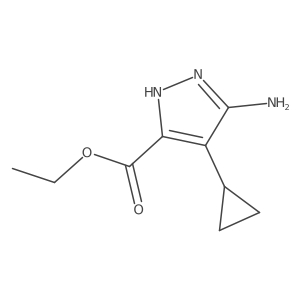 Ethyl 3-amino-4-cyclopropyl-1H-pyrazole-5-carboxylate Structure