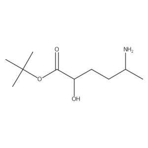 Tert-butyl 5-amino-2-hydroxyhexanoate结构式