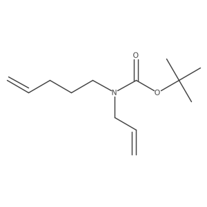Allyl-pent-4-enyl-carbamic acid tert-butyl ester结构式