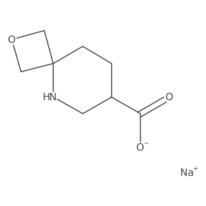Sodium 2-oxa-5-azaspiro[3.5]nonane-7-carboxylate结构式